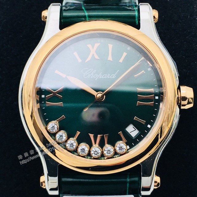 肖邦Chopard機械女士腕表 蕭邦對休閒風格頂級鱷魚皮帶女表  gjs2252